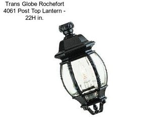 Trans Globe Rochefort 4061 Post Top Lantern - 22H in.