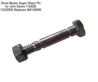 Snow Blower Auger Shear Pin for John Deere 1128DE 1332DDE Replaces AM136890