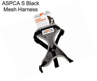 ASPCA S Black Mesh Harness