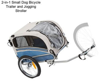 2-in-1 Small Dog Bicycle Trailer and Jogging Stroller