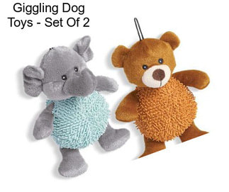 Giggling Dog Toys - Set Of 2