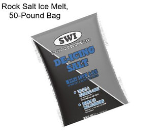 Rock Salt Ice Melt, 50-Pound Bag