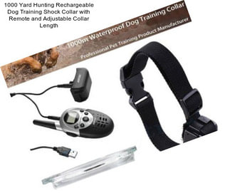 1000 Yard Hunting Rechargeable Dog Training Shock Collar with Remote and Adjustable Collar Length