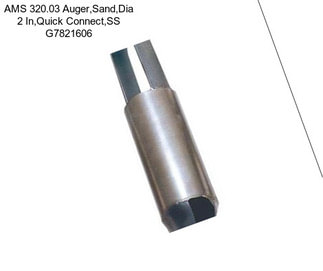 AMS 320.03 Auger,Sand,Dia 2 In,Quick Connect,SS G7821606