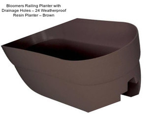 Bloomers Railing Planter with Drainage Holes – 24\