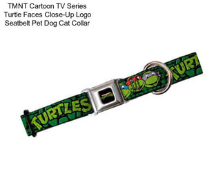 TMNT Cartoon TV Series Turtle Faces Close-Up Logo Seatbelt Pet Dog Cat Collar