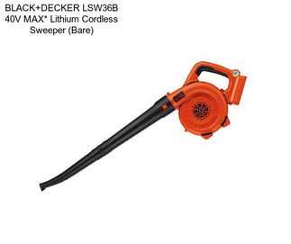 BLACK+DECKER LSW36B 40V MAX* Lithium Cordless Sweeper (Bare)