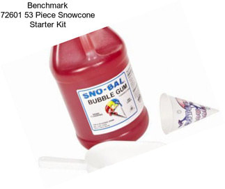 Benchmark 72601 53 Piece Snowcone Starter Kit