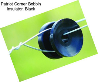 Patriot Corner Bobbin Insulator, Black