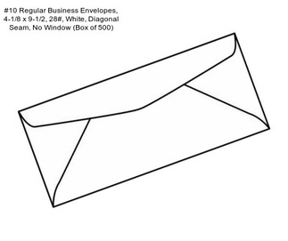 #10 Regular Business Envelopes, 4-1/8\