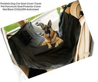 Portable Dog Car Seat Cover Travel Pet Hammock Seat Protector Cover Mat Black DOGLEMI Authorized