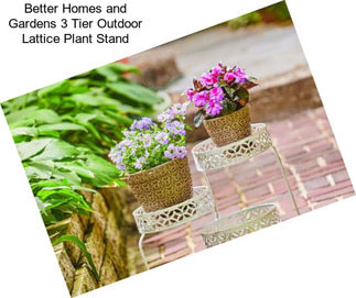 Better Homes and Gardens 3 Tier Outdoor Lattice Plant Stand