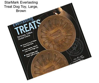 StarMark Everlasting Treat Dog Toy, Large, Brown