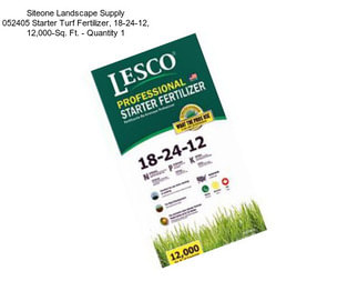 Siteone Landscape Supply 052405 Starter Turf Fertilizer, 18-24-12, 12,000-Sq. Ft. - Quantity 1