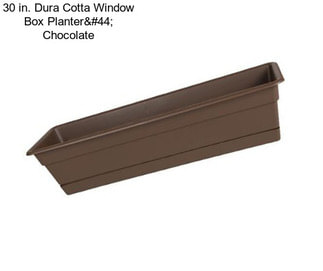 30 in. Dura Cotta Window Box Planter, Chocolate