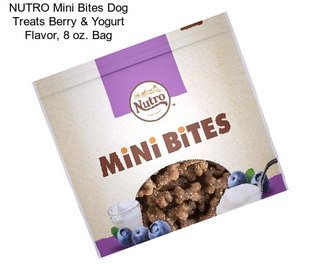 NUTRO Mini Bites Dog Treats Berry & Yogurt Flavor, 8 oz. Bag