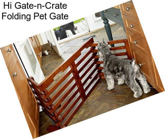 Hi Gate-n-Crate Folding Pet Gate