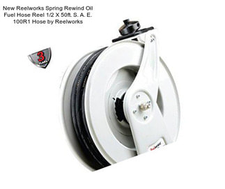 New Reelworks Spring Rewind Oil Fuel Hose Reel 1/2\