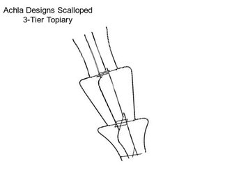 Achla Designs Scalloped 3-Tier Topiary