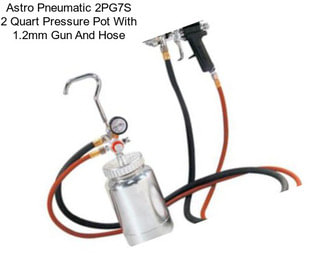 Astro Pneumatic 2PG7S 2 Quart Pressure Pot With 1.2mm Gun And Hose