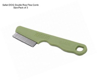 Safari DOG Double Row Flea Comb Size:Pack of 3