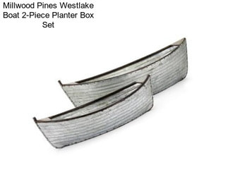 Millwood Pines Westlake Boat 2-Piece Planter Box Set