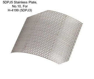 5DPJ5 Stainless Plate, No.10, For H-4199 (5DPJ3)