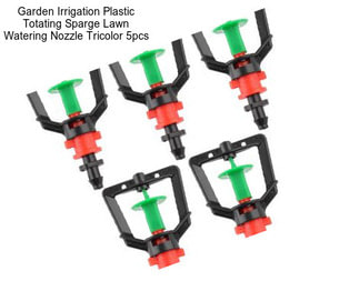 Garden Irrigation Plastic Totating Sparge Lawn Watering Nozzle Tricolor 5pcs