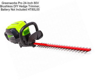 Greenworks Pro 24-Inch 80V Brushless DIY Hedge Trimmer, Battery Not Included HT80L00