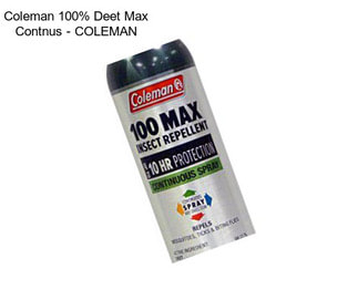 Coleman 100% Deet Max Contnus - COLEMAN