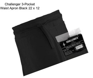 Challenger 3-Pocket Waist Apron Black 22\