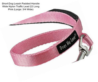 Short Dog Leash Padded Handle Wide Nylon Traffic Lead 22\