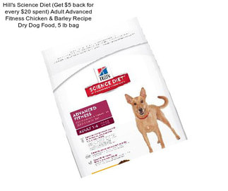 Hill\'s Science Diet (Get $5 back for every $20 spent) Adult Advanced Fitness Chicken & Barley Recipe Dry Dog Food, 5 lb bag