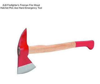 2LB Firefighter\'s Fireman Fire Wood Hatchet Pick Axe Hand Emergency Tool