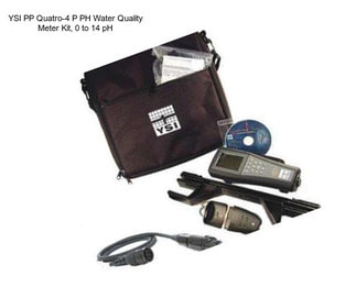 YSI PP Quatro-4 P PH Water Quality Meter Kit, 0 to 14 pH