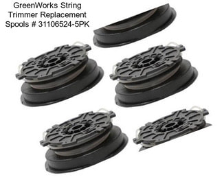 GreenWorks String Trimmer Replacement Spools # 31106524-5PK