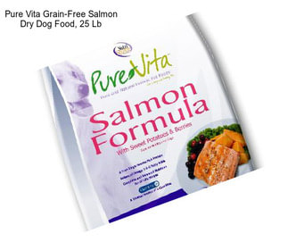 Pure Vita Grain-Free Salmon Dry Dog Food, 25 Lb