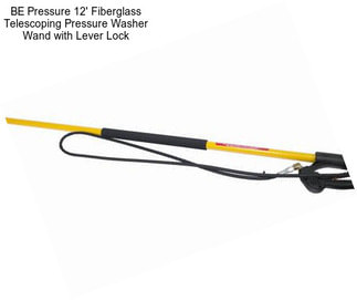 BE Pressure 12\' Fiberglass Telescoping Pressure Washer Wand with Lever Lock