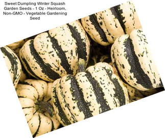 Sweet Dumpling Winter Squash Garden Seeds - 1 Oz - Heirloom, Non-GMO - Vegetable Gardening Seed