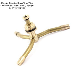 Unique Bargains Brass Tone Triad Lawn Garden Water Saving Sprayer Sprinkler Impulse