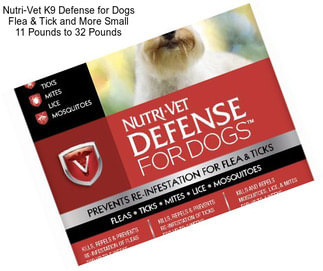 Nutri-Vet K9 Defense for Dogs Flea & Tick and More Small 11 Pounds to 32 Pounds