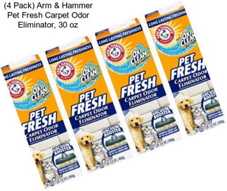 (4 Pack) Arm & Hammer Pet Fresh Carpet Odor Eliminator, 30 oz