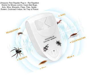 Ultrasonic Pest Repeller Plug in - Rat Repellent Warrior for Mouse control, Insect Bed Bugs, Ants, Mice, Mosquito, Fleas, Flies, Spider, Rodent, Cockroach Indoor, No Trap or Poison