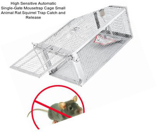 High Sensitive Automatic Single-Gate Mousetrap Cage Small Animal Rat Squirrel Trap Catch and Release