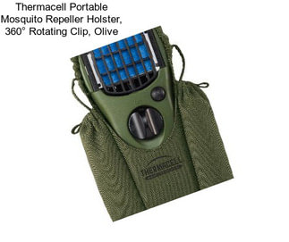 Thermacell Portable Mosquito Repeller Holster, 360° Rotating Clip, Olive