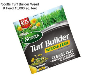 Scotts Turf Builder Weed & Feed,15,000 sq. feet