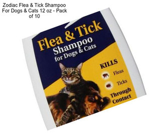 Zodiac Flea & Tick Shampoo For Dogs & Cats 12 oz - Pack of 10