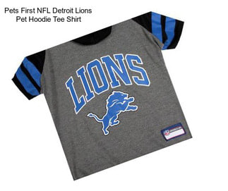 Pets First NFL Detroit Lions Pet Hoodie Tee Shirt