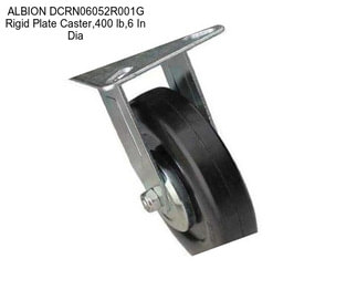 ALBION DCRN06052R001G Rigid Plate Caster,400 lb,6 In Dia
