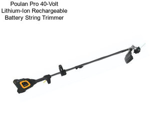 Poulan Pro 40-Volt Lithium-Ion Rechargeable Battery String Trimmer